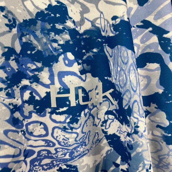 NWT Huk Fishing Men's Shirt Sz L X Tide Change Fade Long Sleeve Sun Protection - Picture 3 of 12